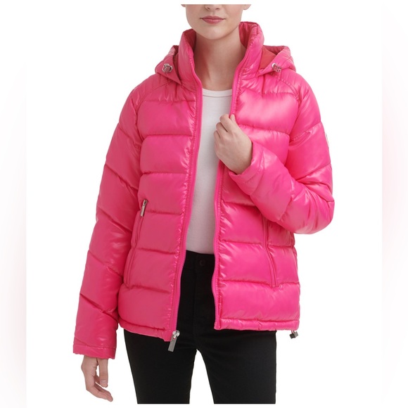 Guess hooded puffer coat - Picture 1 of 9